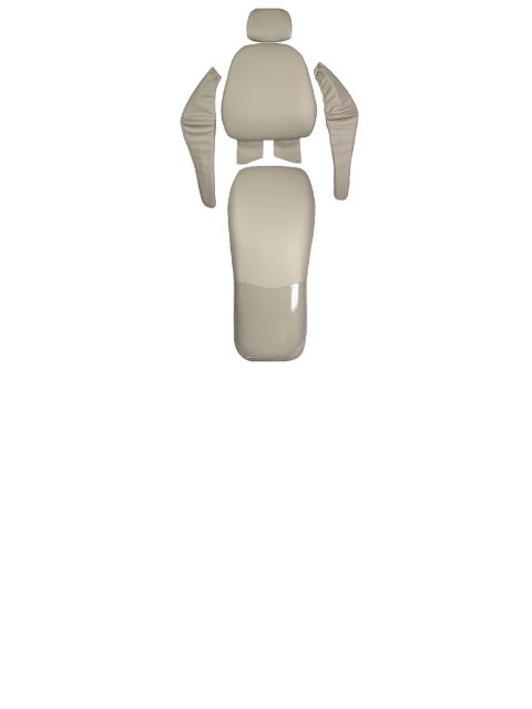 Upholstery Set; Narrow Back w/ Dettached Slings; Asepsis; Naugasoft (MUST SPECIFY COLOR)